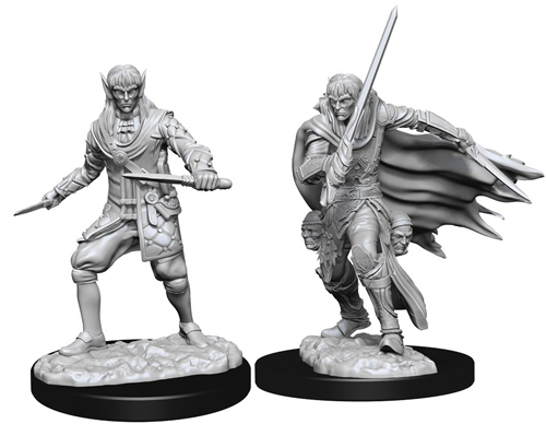 Pathfinder Battles Deep Cuts Unpainted Minis: W10 Male Elf Rogue