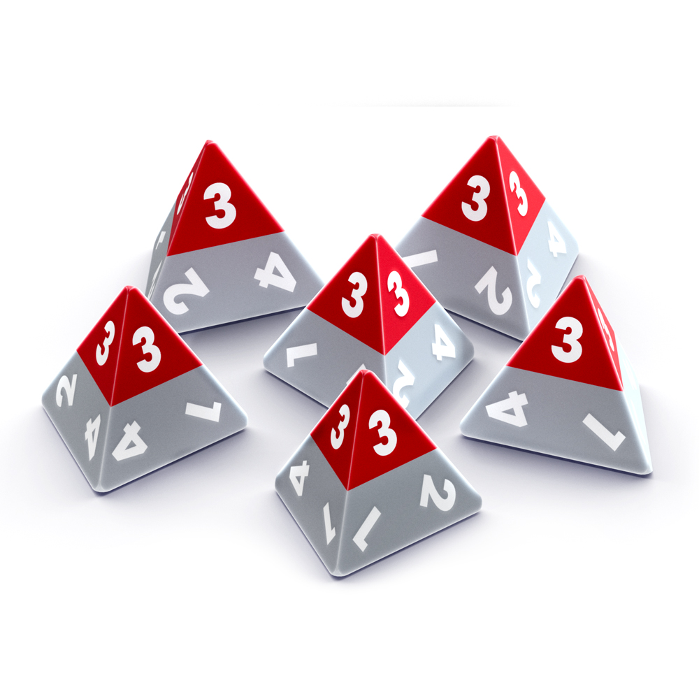 Triangle Agency RPG: Dice Set (6d4)