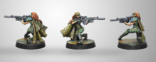Infinity: Mercenaries - Major Lunah, Ex-Ariesteia Sniper (1)