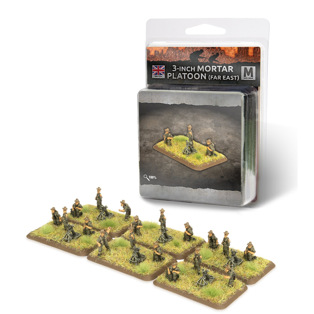 Flames of War WW2: British - 3-inch Mortar Platoon (Far East)