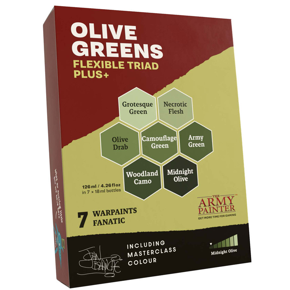 Warpaints Fanatic: Flexible Triad PLUS+ Olive Greens (New Arrival)