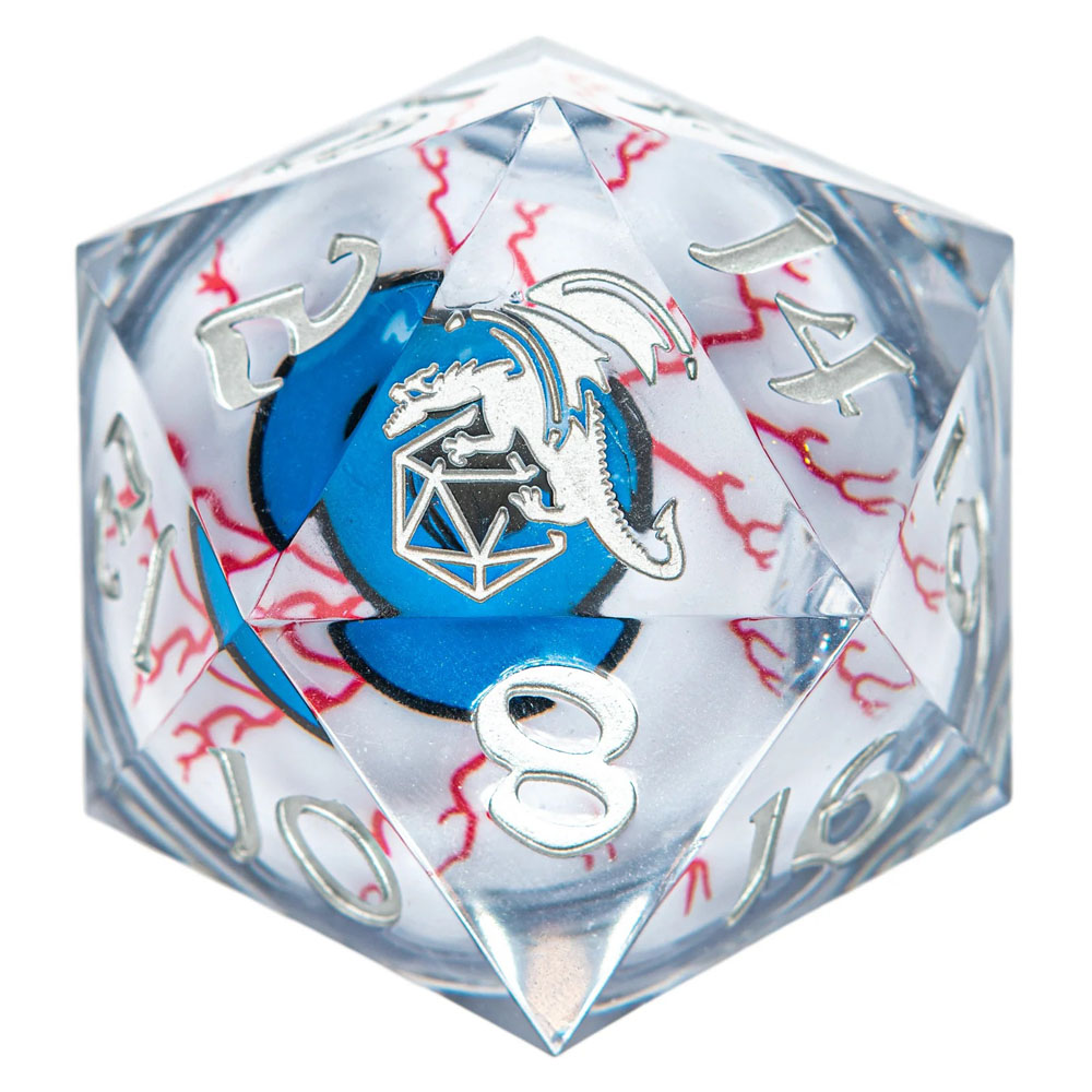 Premium 55mm d20 LED: Always Watching - Blue Eyeball (Last Chance)