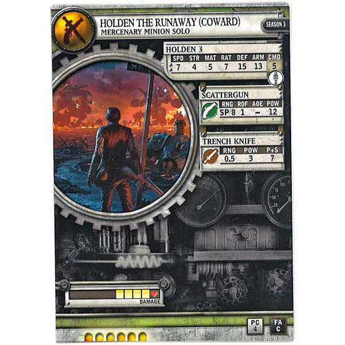 Warmachine/Hordes: Holden The Runaway Card Set (2)