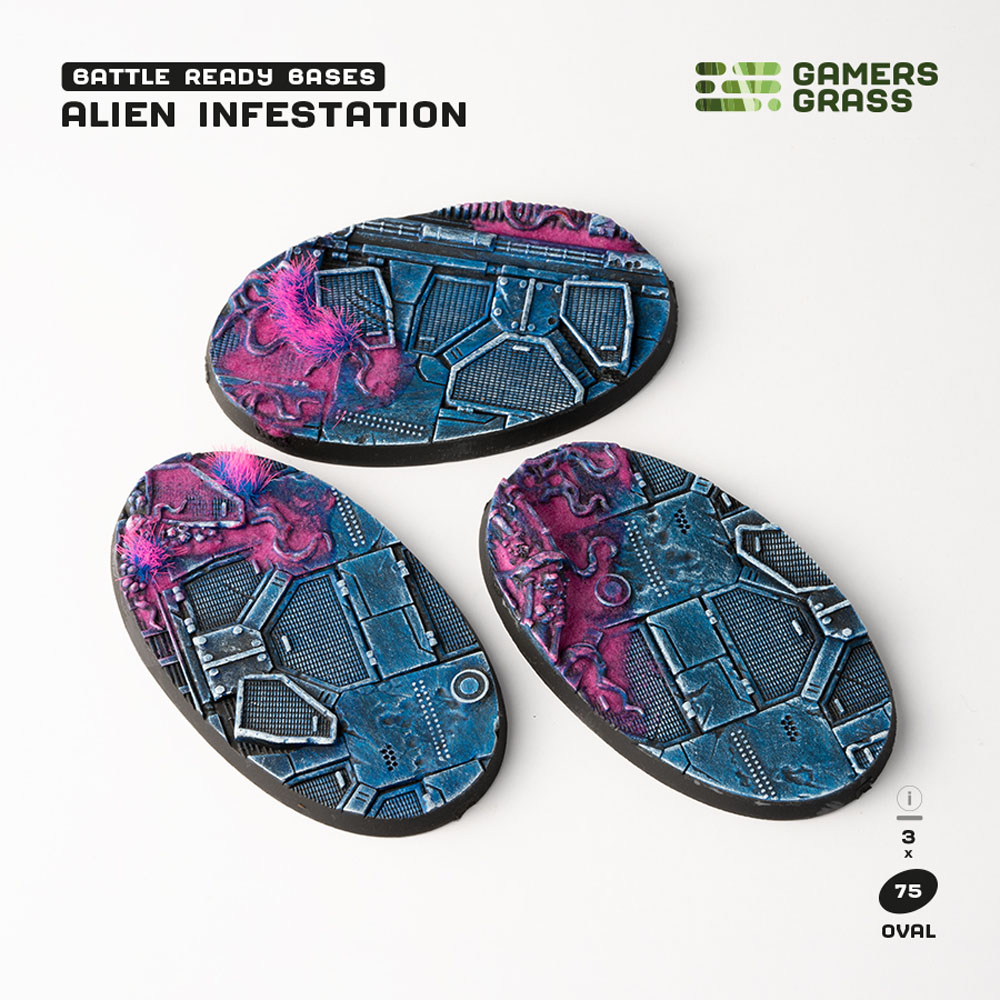 Battle Ready Bases: Alien Infestation - Oval 75mm (3)