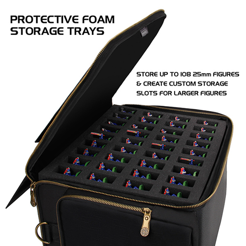 ENHANCE: Miniature Figure Travel Case - Black