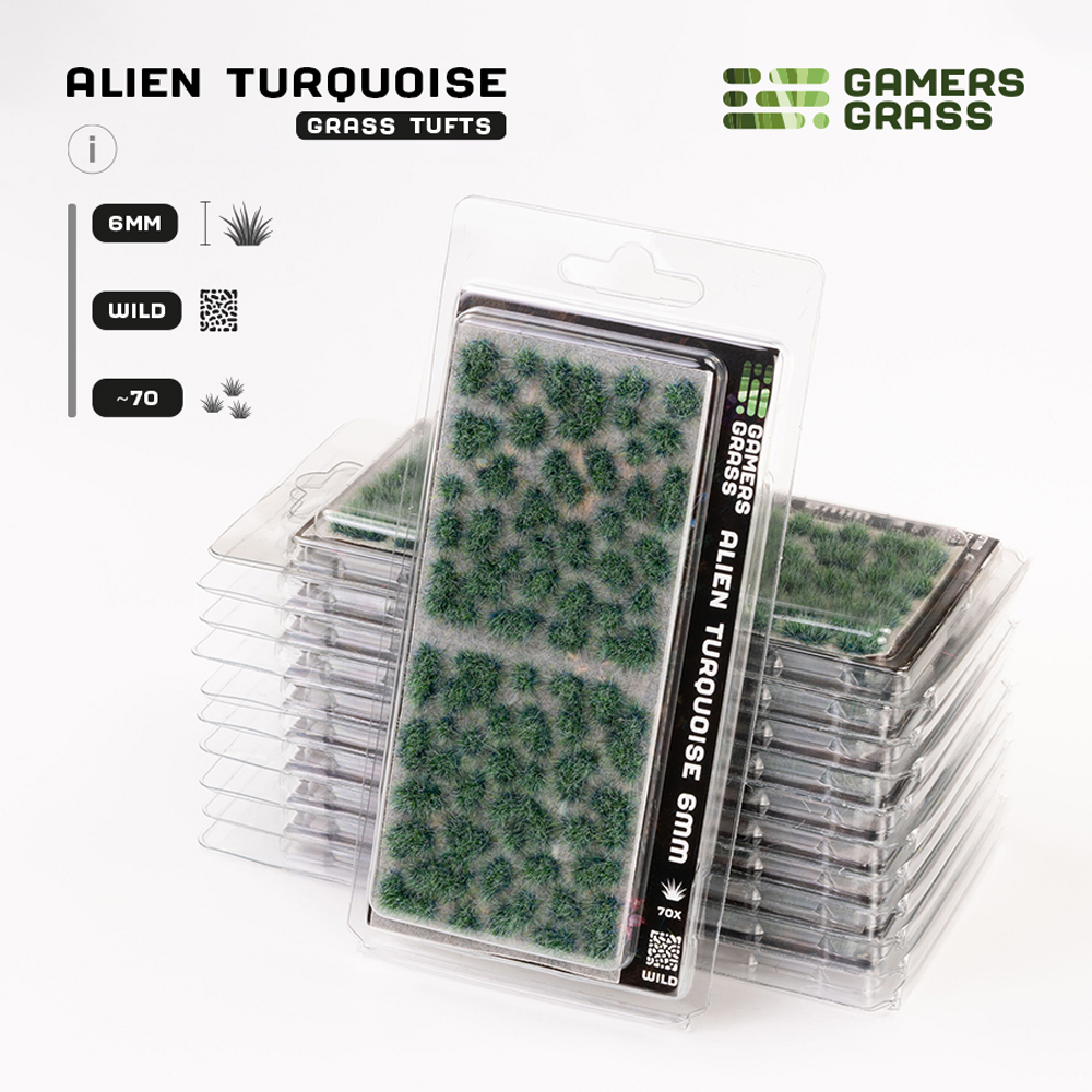 Gamers Grass Tufts: Alien Turquoise - Wild 6mm