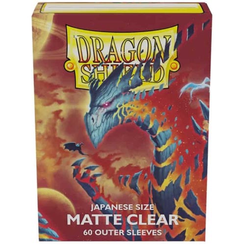 Dragon Shield Outer Sleeves: Matte - Japanese Size - Clear (60)