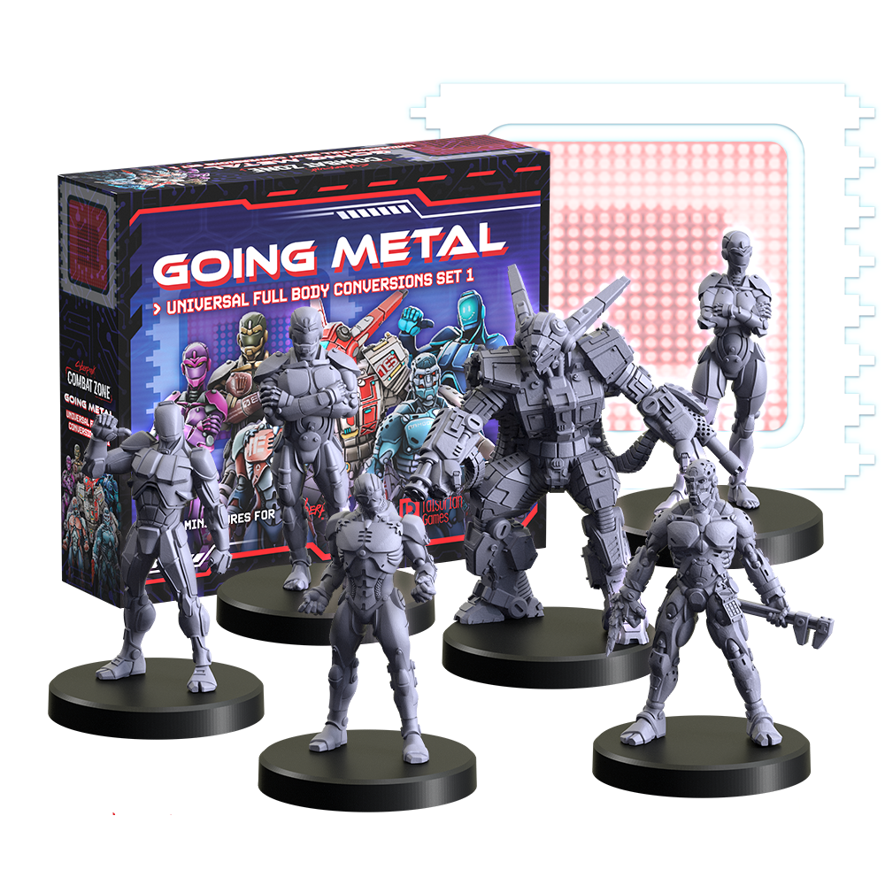 Cyberpunk RED: Combat Zone - Going Metal (Universal Full Body Conversion Set 1) (Preorder)