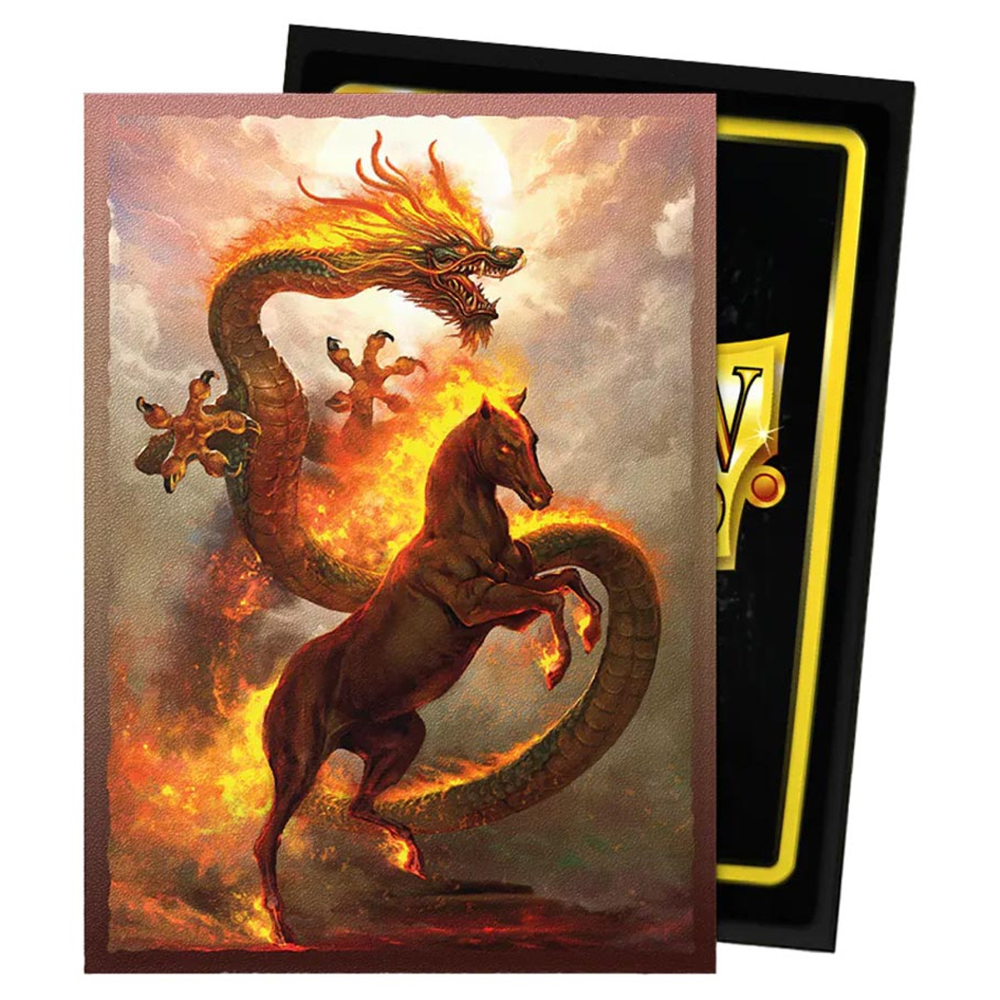 Dragon Shield Sleeves: Matte Dual - Fire Horse 2026 (100)