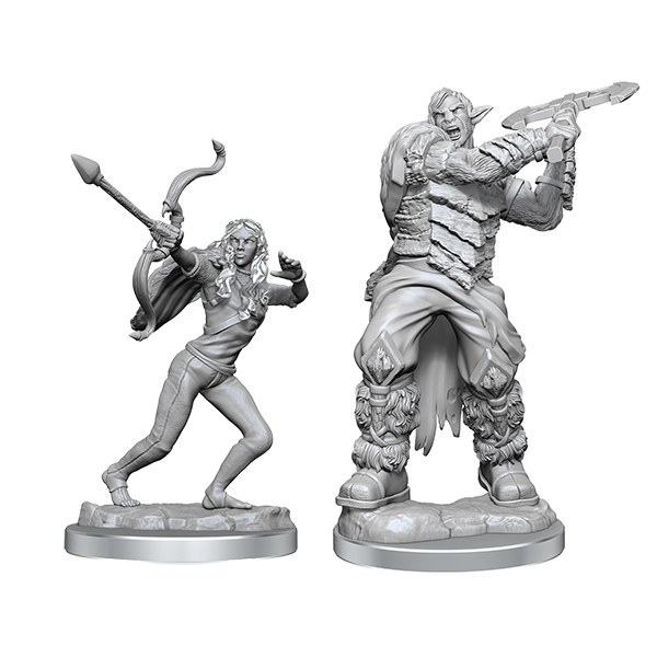 Critical Role Unpainted Minis: W4 Ashari Stoneguard & Skydancer