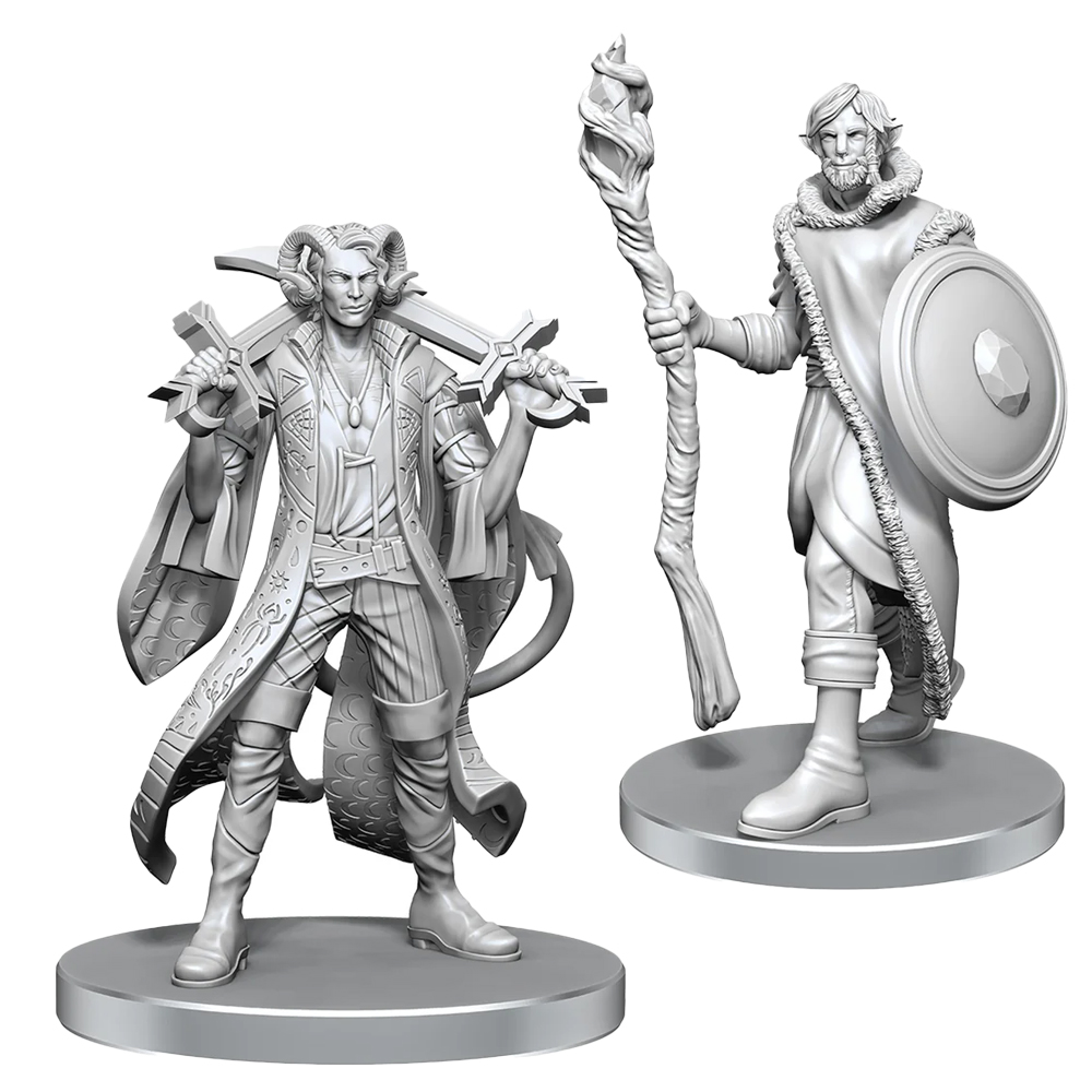 Critical Role Unpainted Minis: Mollymauk Tealeaf & Caduceus Clay