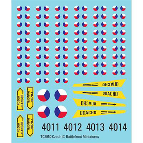 WWIII Team Yankee: Czechoslovak Decals (Last Chance)