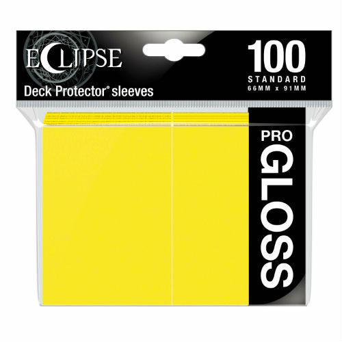 Ultra Pro Sleeves: Eclipse Gloss - Lemon Yellow (100)