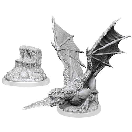 D&D Nolzur's Marvelous Unpainted Minis: W19 White Dragon Wyrmling