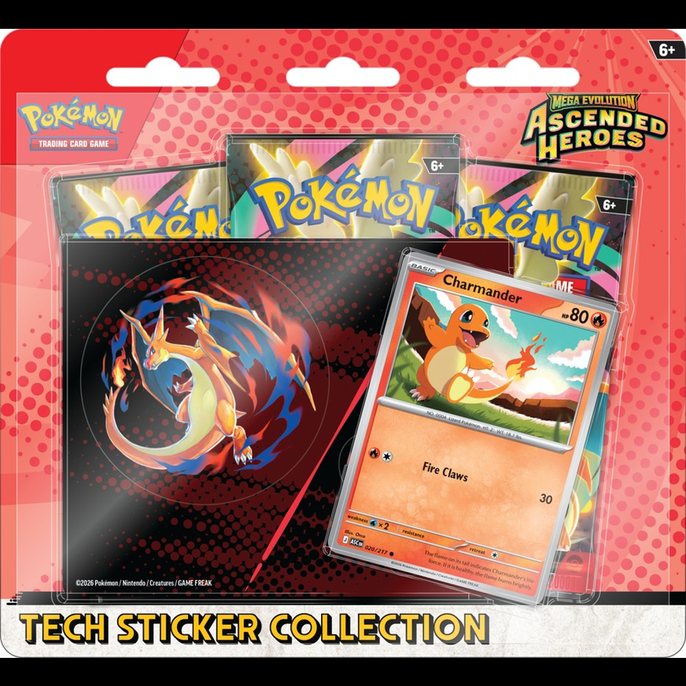 Pokemon TCG: Ascended Heroes - Tech Sticker Collection - Charmander