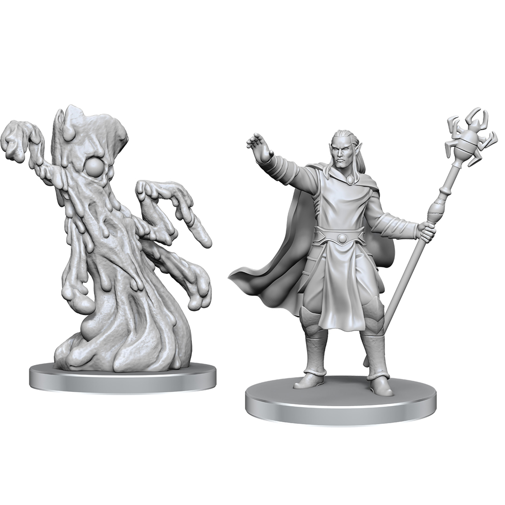 D&D Nolzur's Marvelous Unpainted Minis: W28 Drow Mage & Yochlol (New Arrival)