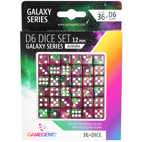 Galaxy Series 12mm d6 Set: Aurora (36) (Clearance)
