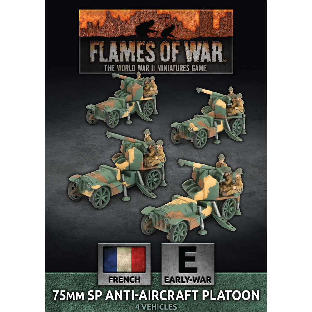 Flames of War WW2: French - 75mm SP Anti-Aircraft Platoon (Preorder)