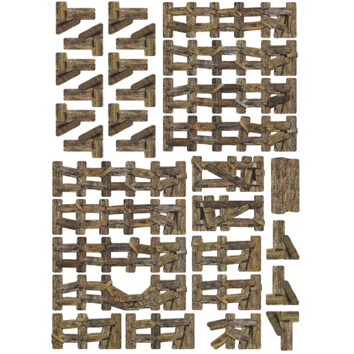 Battle Systems Terrain: Wooden Fencing
