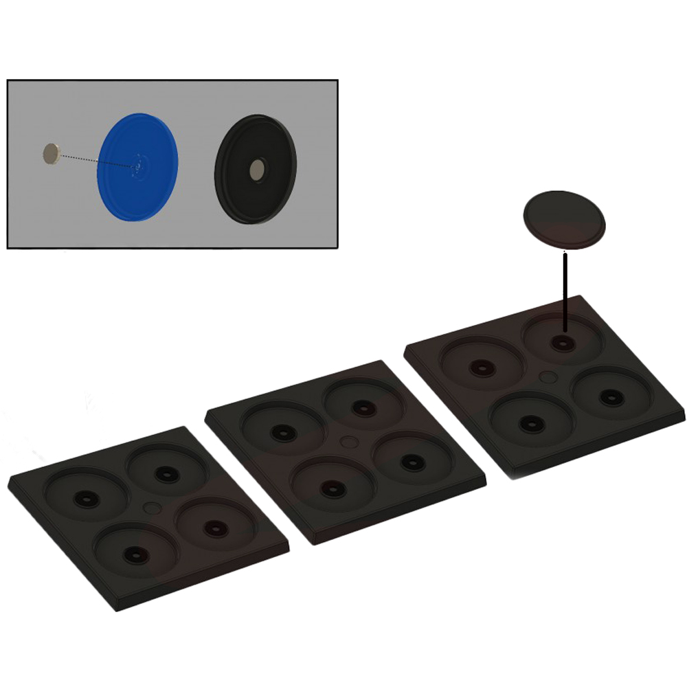 Conquest: Magnetic Bases & Stands - Infantry